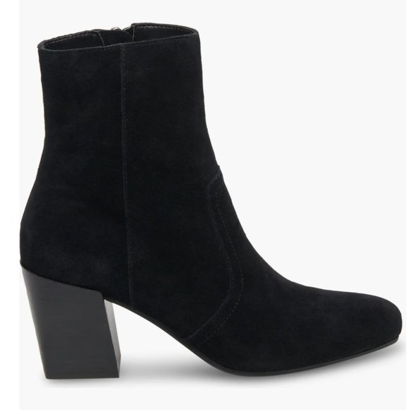 Blondo Waterproof Black Suede Bootie - 9 - Picture 2 of 8